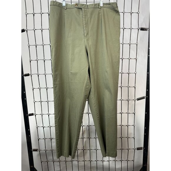 Rafaella Woman Olive Green Cotton/Spandex Pants 20W Elastic Waist - Picture 13 of 16